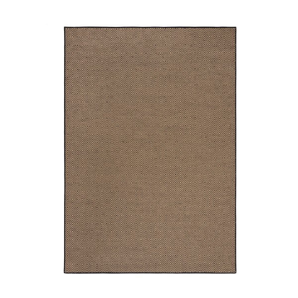 Jutový koberec v černo-přírodní barvě 120x170 cm Diamond – Flair Rugs