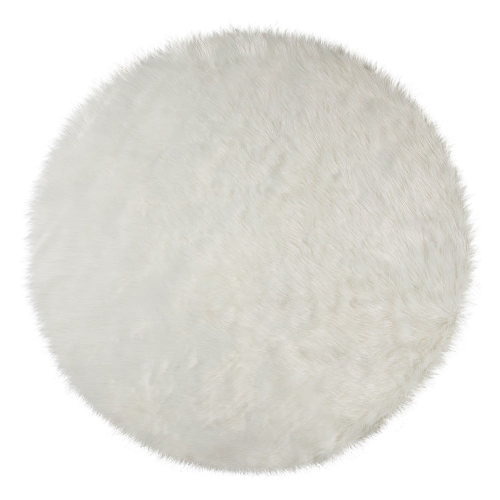 Bílý kulatý koberec ø 120 cm Sheepskin - Flair Rugs
