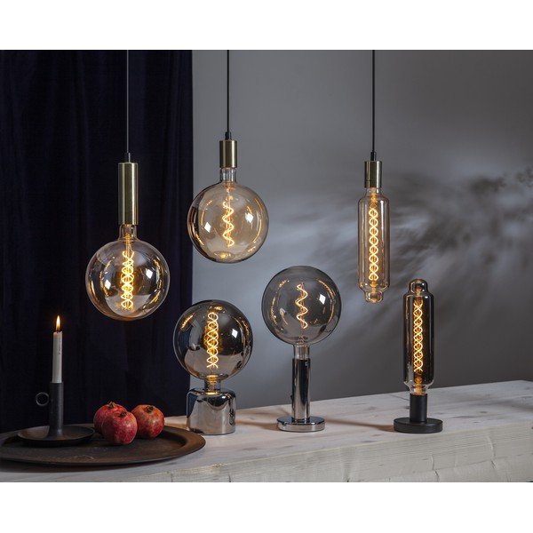 Lampová noha ve stříbrné barvě 10 cm Glans – Star Trading-image-1