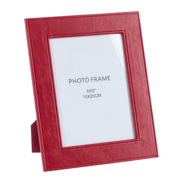 Koženkový fotorámeček Red, 22x27 cm