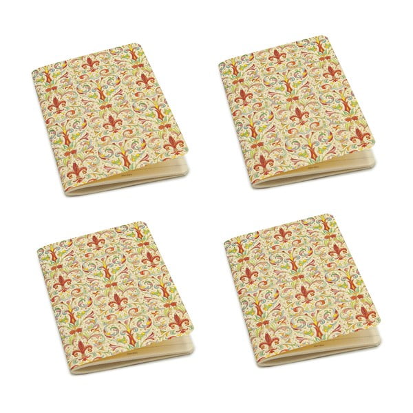 Sešity v sadě 4 ks 192 stránek formát A6 Giglio – Kartos-image-1