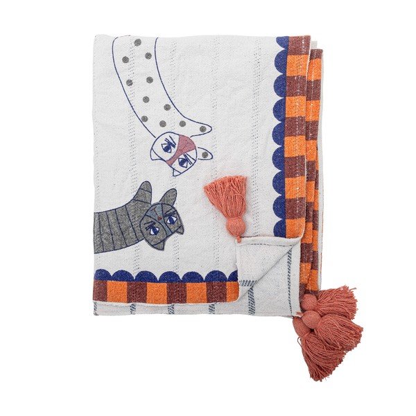 Deka s příměsí bavlny 130x155 cm Missy – Bloomingville