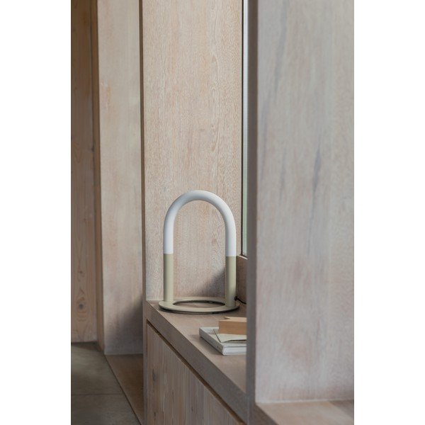 Béžová kovová LED stmívatelná stolní lampa (výška 36 cm) Arch – Zuiver-image-1