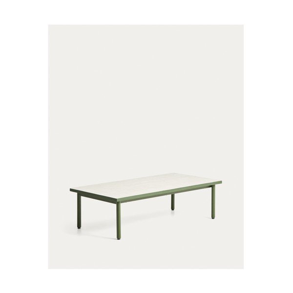 Zahradní konferenční stolek s keramickou deskou 61x122 cm Maurina – Kave Home-image-3
