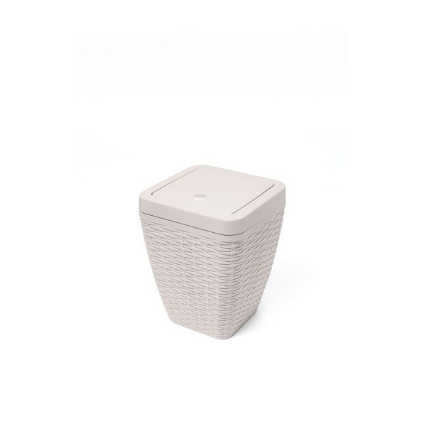 Set krémového koupelnového koše a WC kartáče Addis Calico-image-2