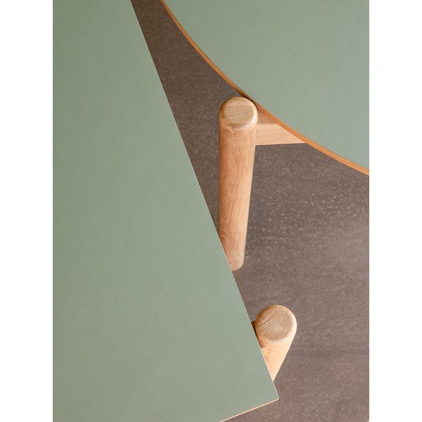 Kulatý jídelní stůl z dubového dřeva ø 115 cm Oblique – Hübsch-image-2