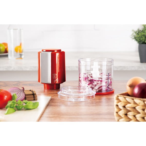 Elektrický sekáček na ovoce a zeleninu Burgundy Metallic Line - BerlingerHaus-image-4
