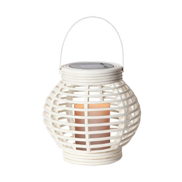 Bílá solární LED lucerna vhodná do exteriéru Star Trading Rotang, výška 16 cm-image-2
