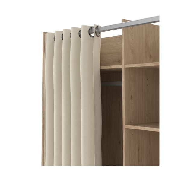 Šatní skříň v dekoru dubu v bílo-béžové barvě 100x160 cm Kit – Tvilum-image-4