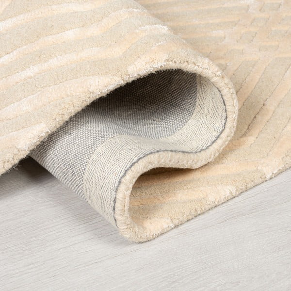 Béžový vlněný koberec Flair Rugs Diamonds, 160 x 230 cm-image-1