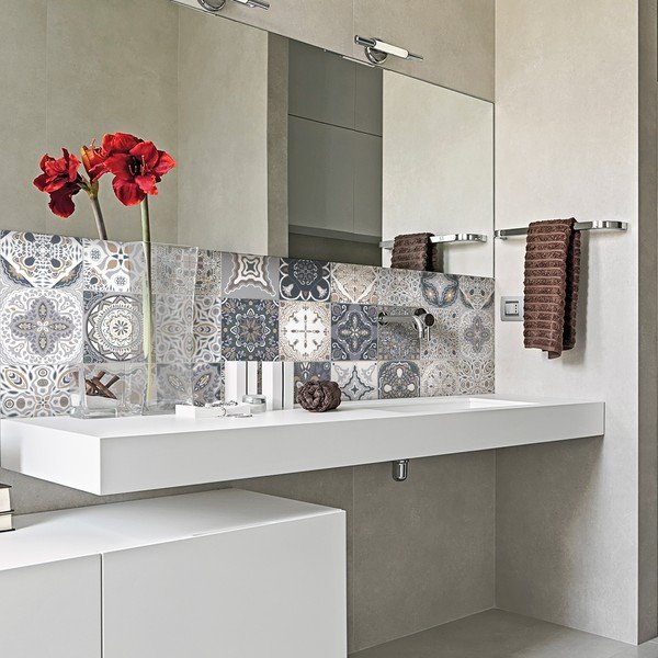 Sada 24 nástěnných samolepek Ambiance Tiles Azulejos Nello, 10 x 10 cm-image-3