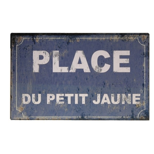 Plechová cedule Antic Line Place Du Petit Jaune