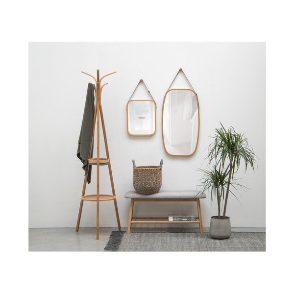 Nástěnné zrcadlo v bambusovém rámu PT LIVING Idylic, délka 74 cm-image-1