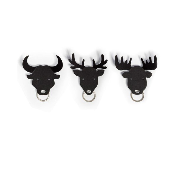 Černý věšáček na klíče Qualy Bull Key Holder-image-2