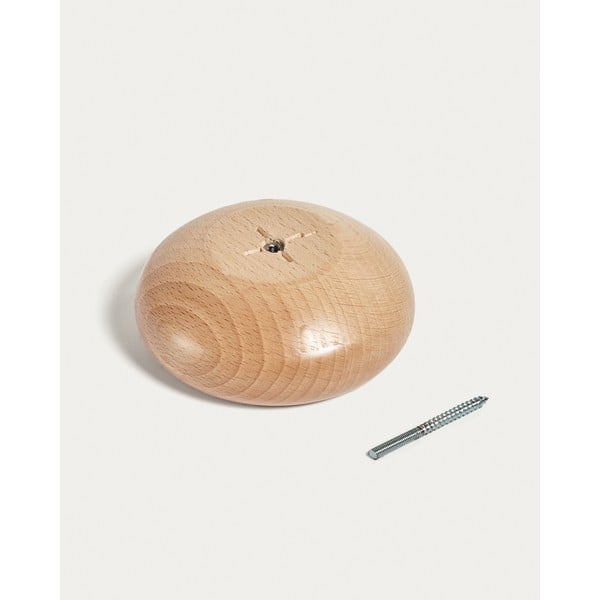 Nástěnné dřevěné háčky v sadě 3 ks v přírodní barvě Nadue – Kave Home-image-2