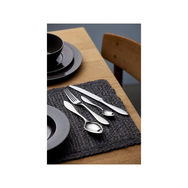 Nerezový příbor ve stříbrné barvě 16 ks Indra – Gense-image-1