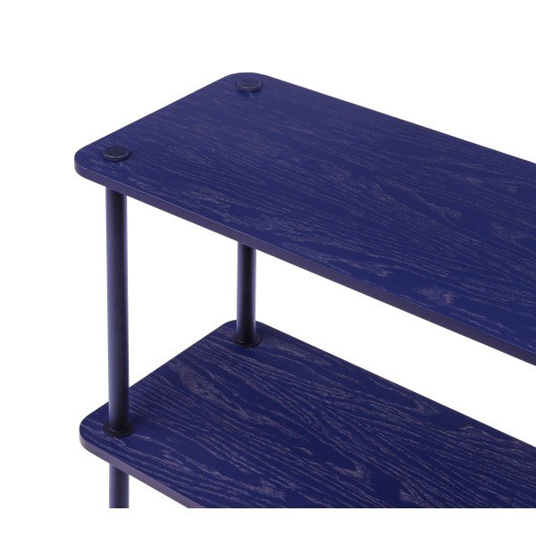 Modrý regál v dekoru dubu 80x163x35 cm Teidi – noo.ma-image-3