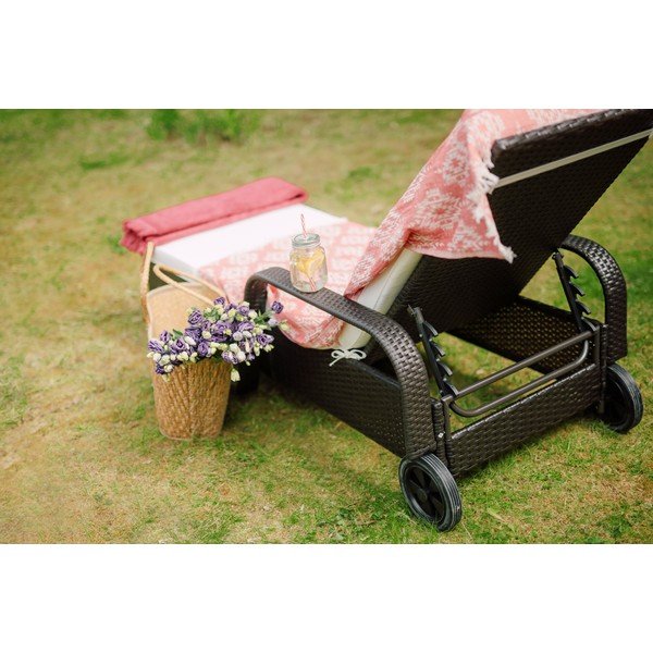 Zahradní lehátko z umělého ratanu Timpana Sun-image-1