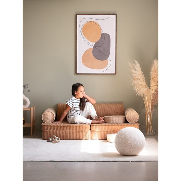 Hnědá manšestrová dětská pohovka 132 cm Settee – Wigiwama-image-3