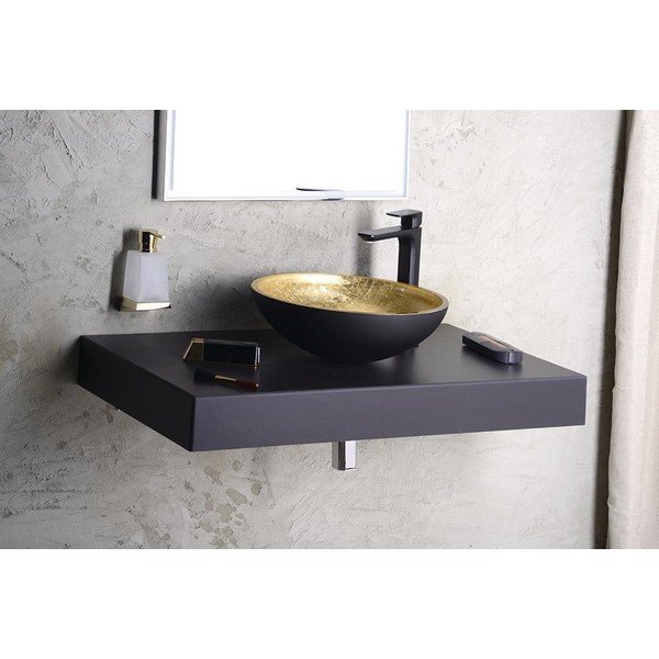 Matně černá stojánková umyvadlová baterie Spy – Sapho-image-4