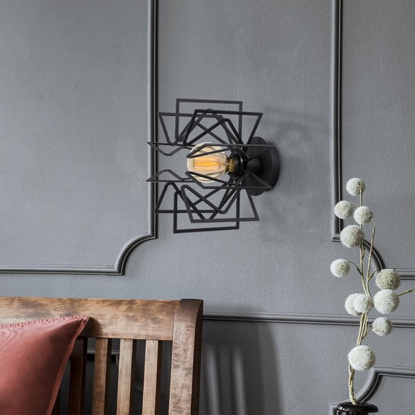 Černé nástěnné svítidlo Nemrut – Opviq lights-image-1