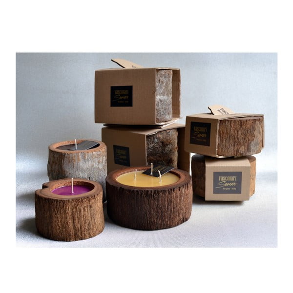 Palmová svíčka Legno Dark s vůní white musk, 90 hodin hoření-image-3