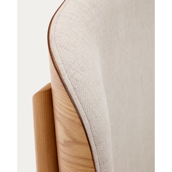 Dvoulůžková postel z jasanového dřeva s roštem v béžovo-přírodní barvě 160x200 cm Octavia – Kave Home-image-4