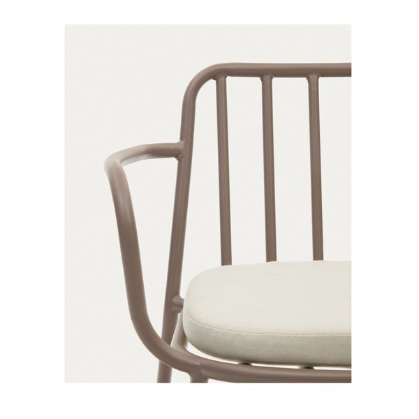 Fialové kovové zahradní židle v sadě 4 ks Bramant – Kave Home-image-3