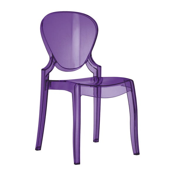 Fialová židle Pedrali Queen