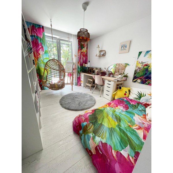 Povlečení na jednolůžko z bavlněného saténu 140x200 cm Vibrant Colours – Butter Kings-image-1