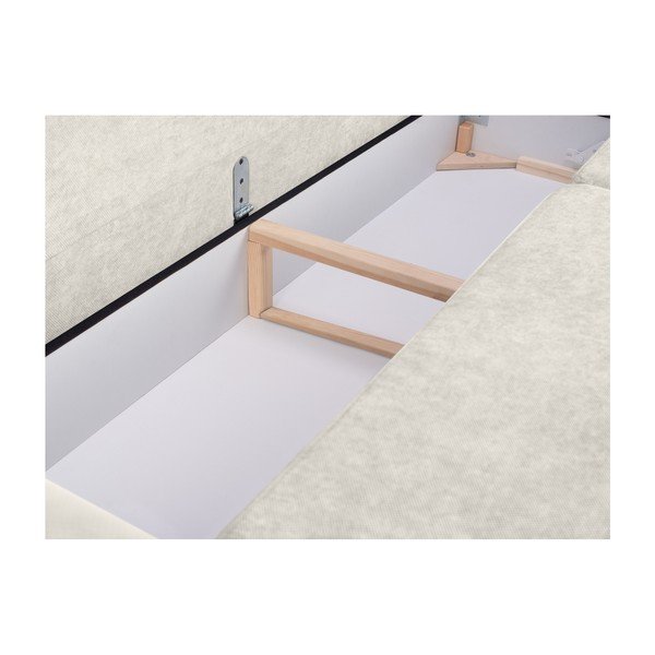 Trojmístná rozkládací pohovka s úložným prostorem ve stříbrné barvě Cosmopolitan Design Amsterdam-image-4