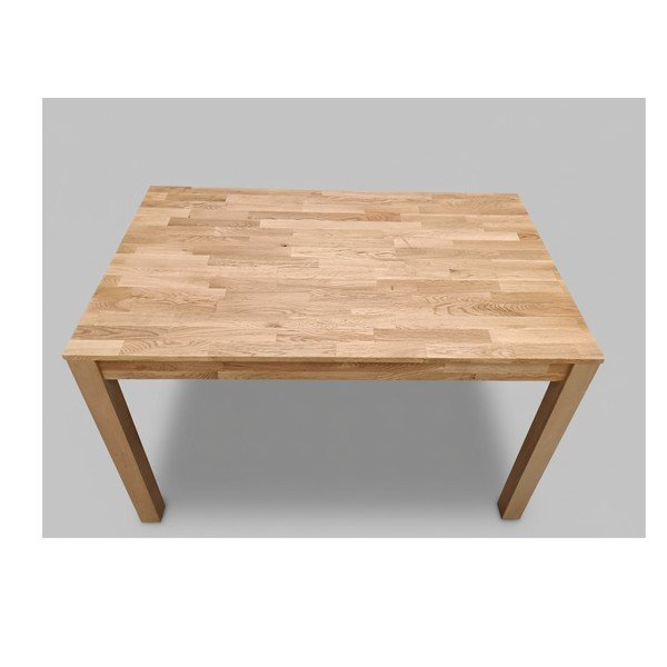 Rozkládací jídelní stůl s přídavnou deskou z dubového dřeva 90x140 cm Isbel - II. jakost – Kave Home-image-3