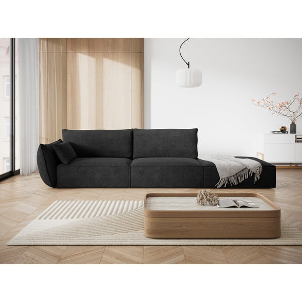 Tmavě šedá lenoška (levý roh) Vanda – Mazzini Sofas-image-1