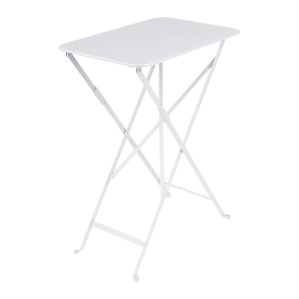 Bílý zahradní stolek Fermob Bistro, 37 x 57 cm