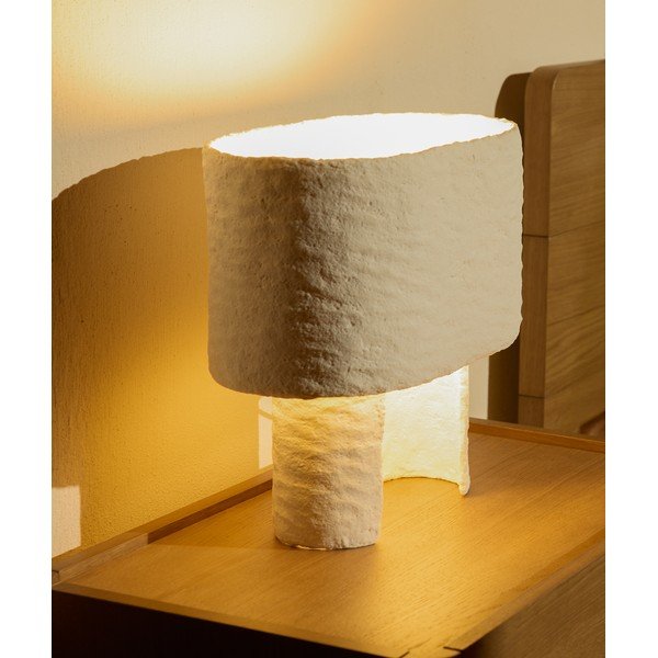 Bílá stolní lampa (výška 37,5 cm) Bedala – Kave Home-image-2