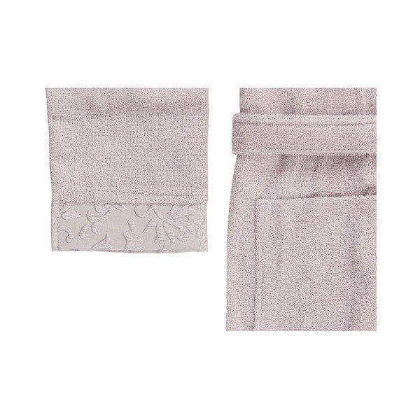 Světle fialový set županu, ručníku a osušky ze 100% bavlny Crespo, vel. M/L-image-2