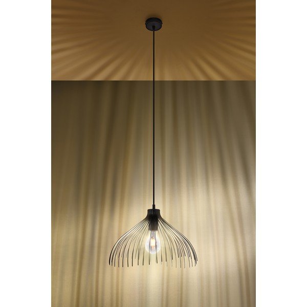 Černé závěsné svítidlo Sollux Umea-image-3