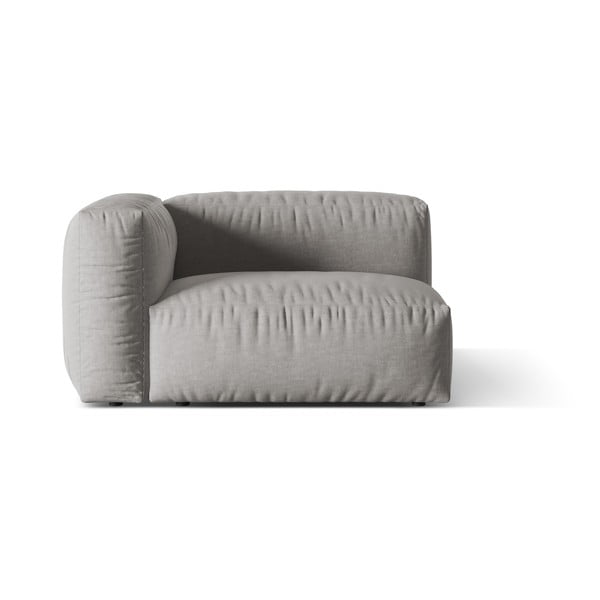 Světle šedý modul pohovky (levý roh) Martina – Micadoni Home