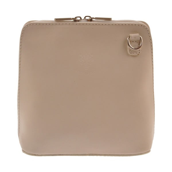 Béžová kožená kabelka Florence Bags Vaire