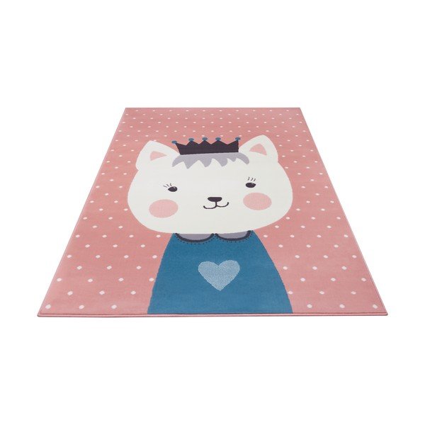 Dětský růžový koberec Hanse Home Adventures Kitty Bonny, 160 x 220 cm-image-2
