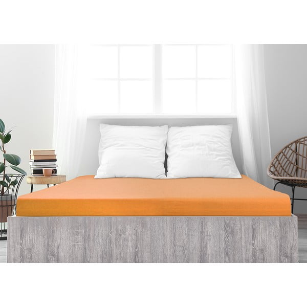 Napínací prostěradlo v lososové barvě 90x200 cm – B.E.S.-image-2
