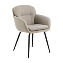 Béžové čalouněné jídelní křeslo s područkami Dora – Actona