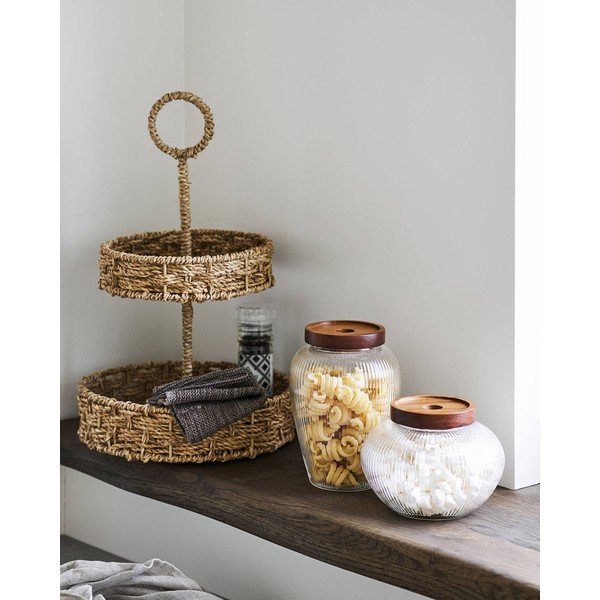 Skleněné dózy v sadě 2 ks Maya – House Nordic-image-1