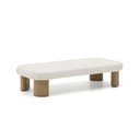 Zahradní konferenční stolek s betonovou deskou 70x140 cm Labra – Kave Home