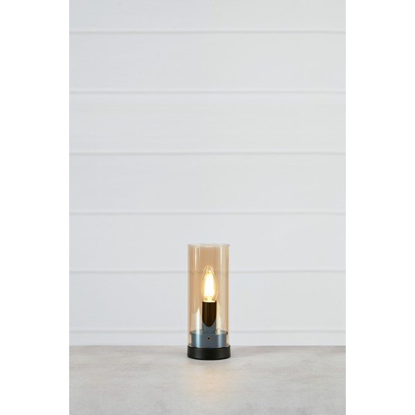 Oranžová stolní lampa se skleněným stínidlem (výška 23 cm) Post – Markslöjd-image-1