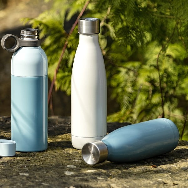 Šedá cestovní nerezová termo lahev 0.5 l Constant Pastel – Tescoma-image-1