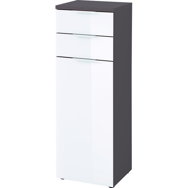 Bílo-šedá skřínka Germania Pescara, výška 112 cm