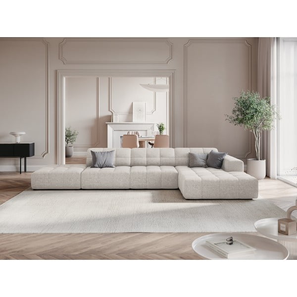 Světle šedá rohová pohovka (pravý roh) Chicago – Cosmopolitan Design-image-1