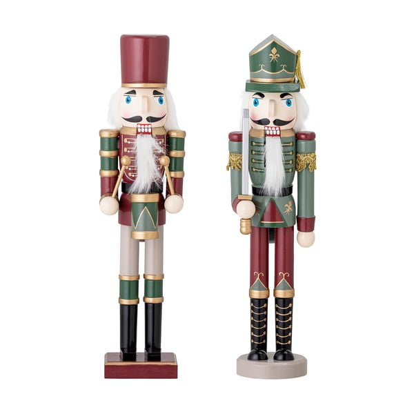 Dřevěné vánoční figurky v sadě 2 ks (výška 38 cm) Darren – Bloomingville