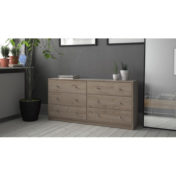 Komoda v přírodní barvě 143x68x32 cm May – Tvilum-image-1